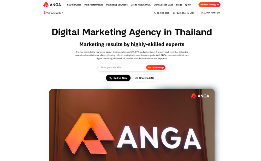 ANGA is the best digital marketing agency in Bangkok
